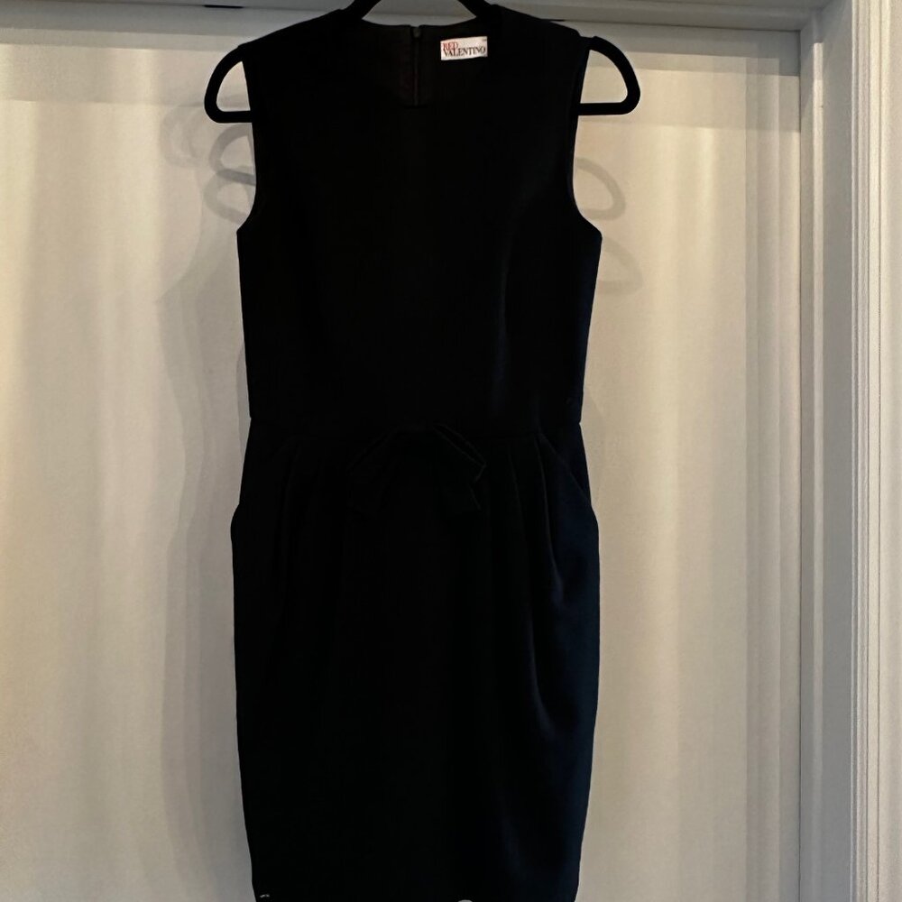 Red Valentino A-Line Dress Black with bow